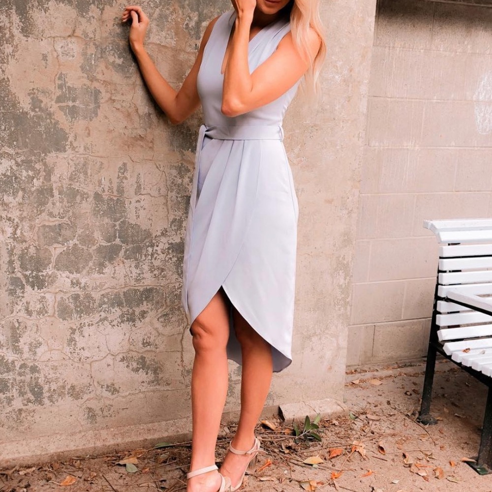 Divine Avenue Asymmetrical Cocktail Dress - Picture 2 of 7